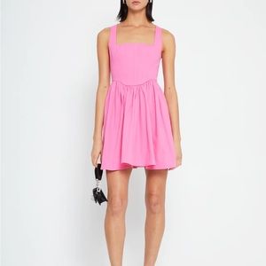 KOURT Pink Corset Style Mini Dress